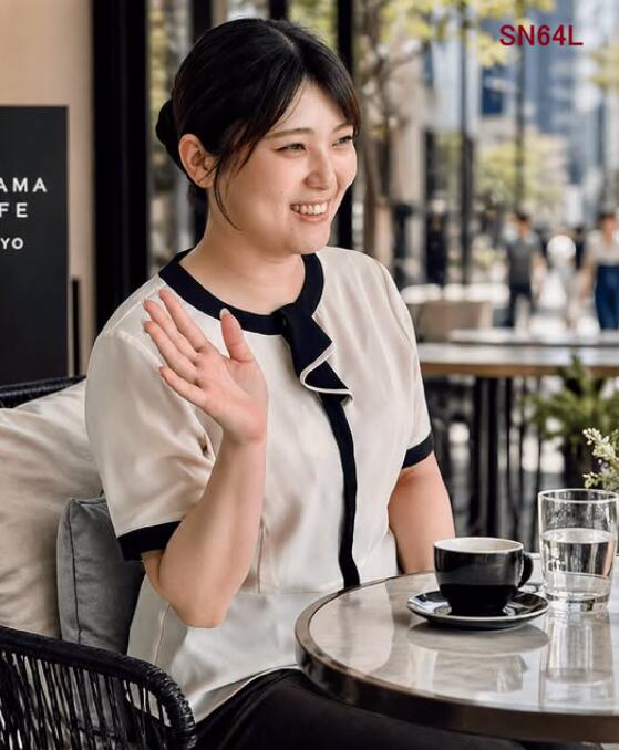 SN64L オーバーブラウス ユニフォーム 事務服  制服 株式会社神馬本店 JINBA