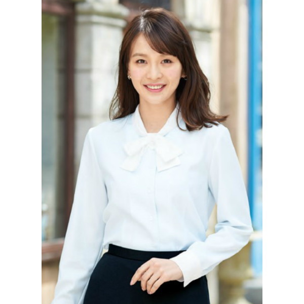 事務服 01190 長袖ブラウス リボン付 en joie 株式会社ジョア アンジョア 7,732円