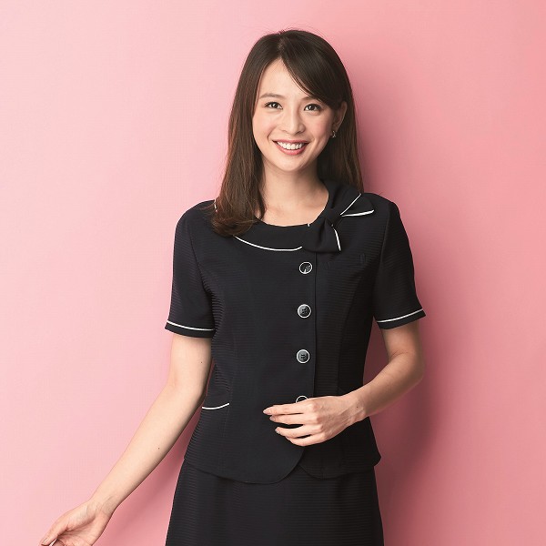 事務服 26600 オーバーブラウス リボン en joie 株式会社ジョア アンジョア