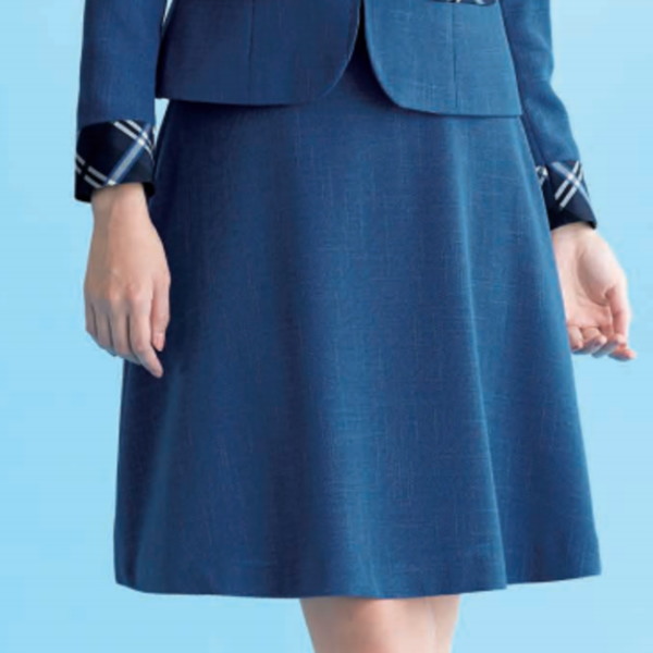 56694 フレアースカート 53cm丈 事務服 制服 en joie 株式会社ジョア アンジョア｜白衣 事務服 マルゼンユニフォーム