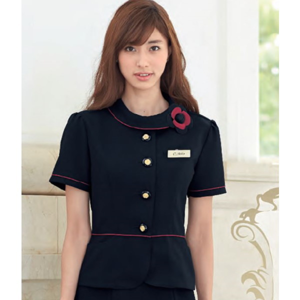 86465 サマージャケット ユニフォーム 事務服 制服 en joie 株式会社ジョア アン ジョア｜白衣 事務服 マルゼンユニフォーム