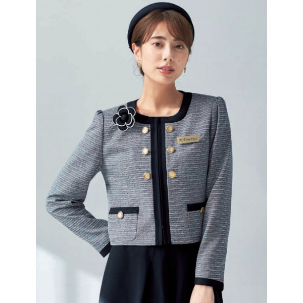 86720 ジャケット ユニフォーム 事務服 制服 en joie 株式会社ジョア アン ジョア
