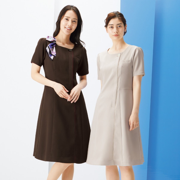 3023SC ワンピース ユニフォーム 事務服 制服 FOLK nuovo フォーク 女性 医療白衣 看護 白衣 メディカルウェア