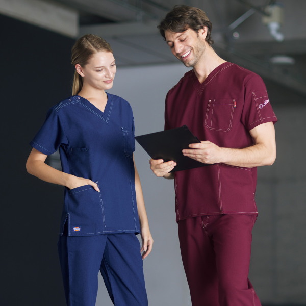 7061SC スクラブ ジップスクラブ 白衣 FOLK フォーク 医療白衣 看護白衣 病院白衣 DicKies ディッキーズ