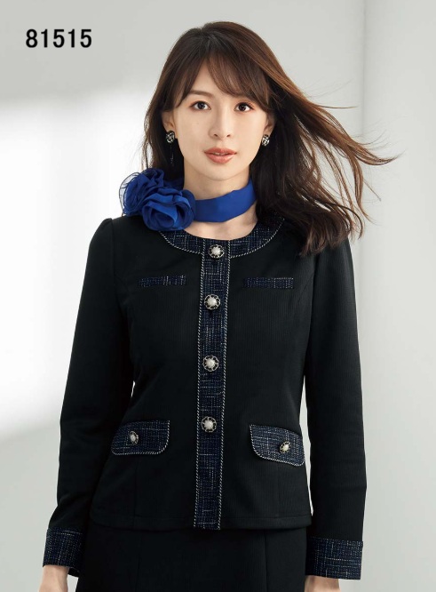 81515 ジャケット ユニフォーム 事務服 制服 en joie 株式会社ジョア アン ジョア