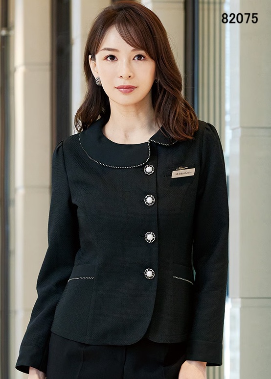 82075 ジャケット ユニフォーム 事務服 制服 en joie 株式会社ジョア アン ジョア