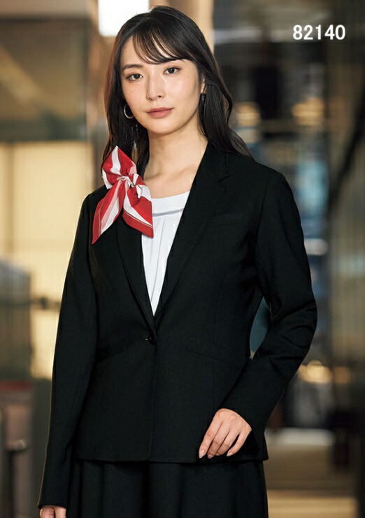 82140 上衣 制服 事務服  ユニフォーム en joie 株式会社ジョア アン ジョア 事務服-ジャケット