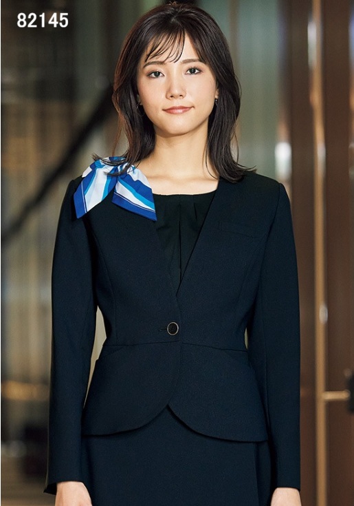 82145 ジャケット ユニフォーム 事務服 制服 en joie 株式会社ジョア アン ジョア
