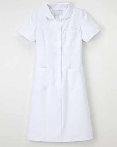 FT-4417 NAGAILEBE ナガイレーベン 白衣 看護 ワンピース 半袖 女性 医療白衣 看護白衣 白衣 ナースウェア