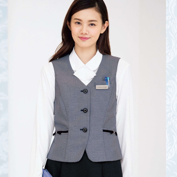 fv36268 ベスト ホルダーループ付 ユニフォーム 事務服 制服 FOLK nuovo フォーク|白衣 事務服 マルゼンユニフォーム