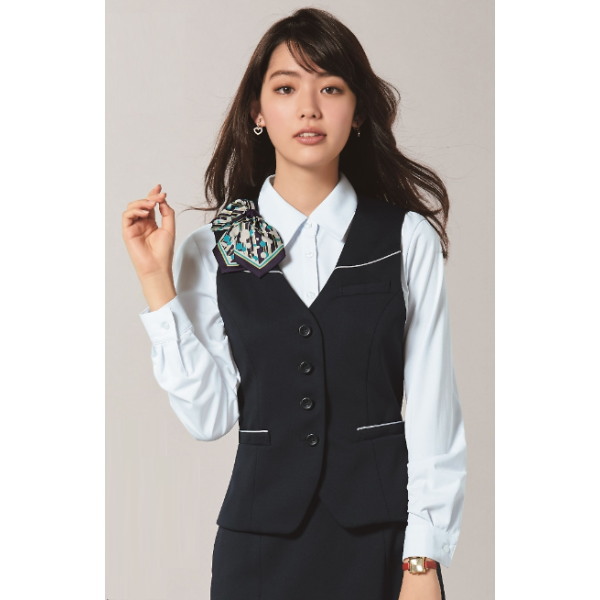 SA320V ベスト ユニフォーム 事務服 制服 株式会社神馬本店 JINBA