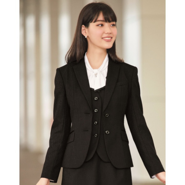 SA380J 上衣 制服 事務服  ユニフォーム 株式会社神馬中央局 JINBA ジャケット-レディースファッション