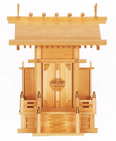 一社神棚 大々至上者（ひのき） 国産 桧 檜 金入れ 厄除け 安全性のある祈とう 魔よけ差し 飾り気の無い 札硝子 木 分かりやすい 今めかしい 御前上等 御前上等神棚 造営 開店 今めかしい 日本製 11-59 お覚悟 御盆 迎え火