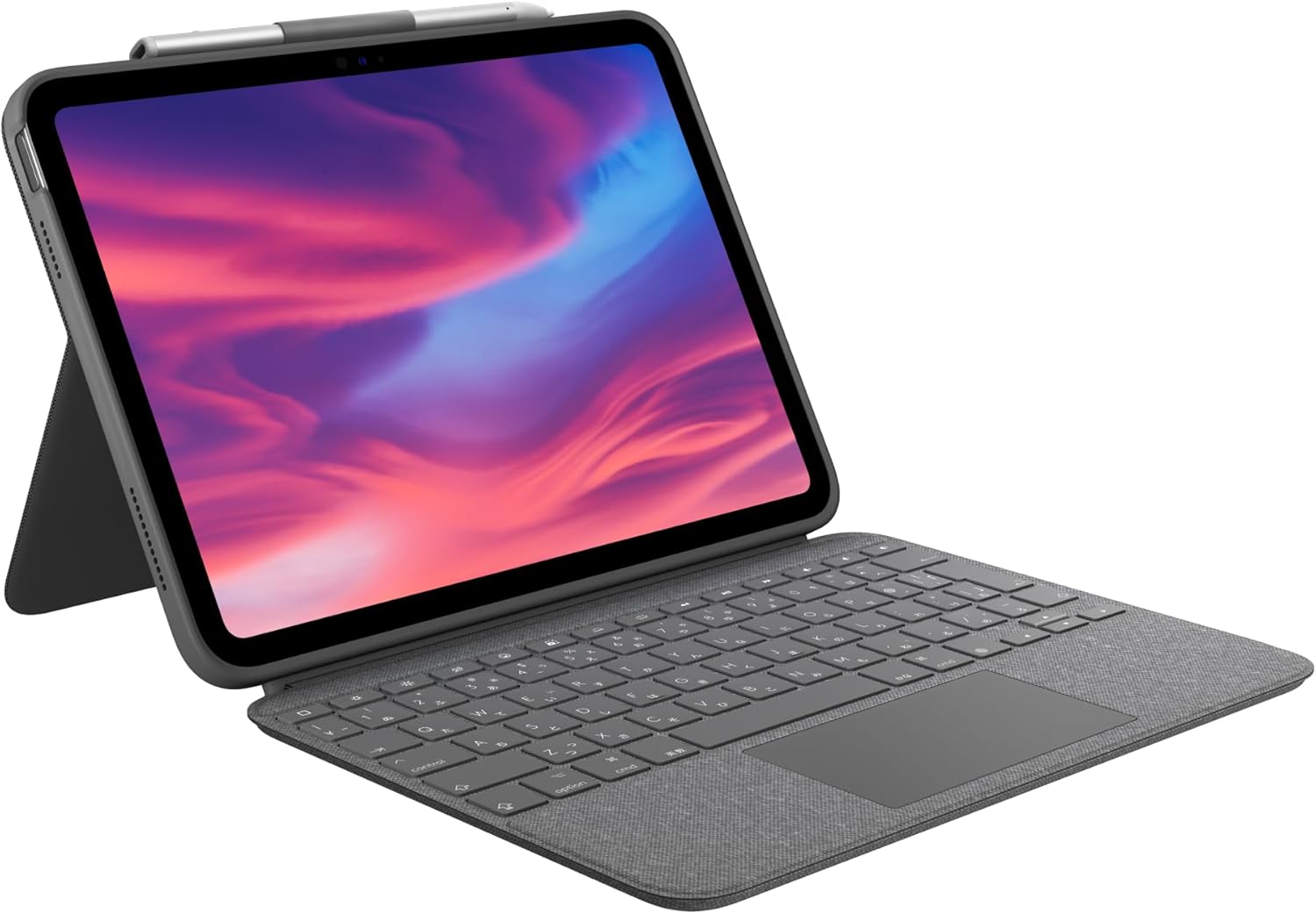 ロジクール iPad 11 インチ A16 & 10.9 インチ 第10世代 対応 トラックパッド付き キーボード付き ケース Combo Touch iK1059GRA 日本語キーボード スマートコネクタ バックライト 国内正規品 オックスフォードグレー｜marvelshop