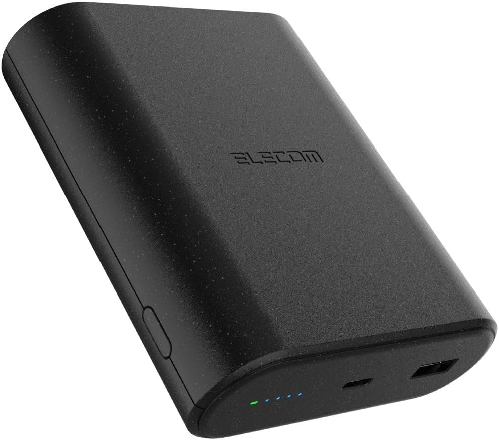 エレコム モバイルバッテリー 9000mAh 45W ナトリウムイオン電池 USB PD対応 2ポート Type-C USB-A PPS対応 ブラック DE-C55L-9000BK｜marvelshop