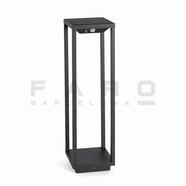 ゴーリキアイランド 【FA70774】 SAURA LED Solar dark grey beacon lamp
