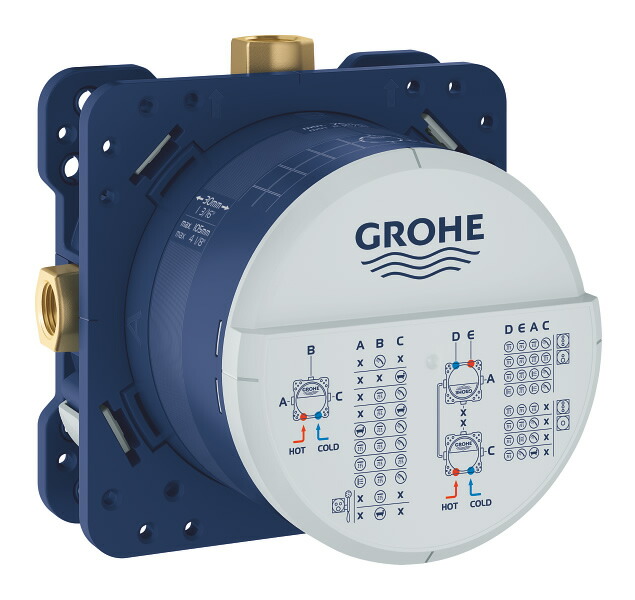 【直送商品】GROHE[グローエ]　浴室用水栓　【35 600 00J】　スマートボックス サーモスタット埋込混合栓埋込本体部【NP後払い不可】