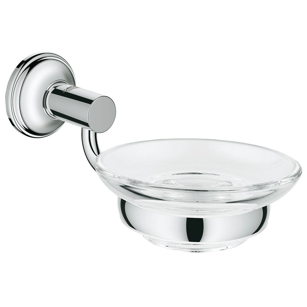 【直送商品】GROHE[グローエ] 【40368001+40652001】 ガラストレイ+トレイホルダー エッセンシャルオーセンティック