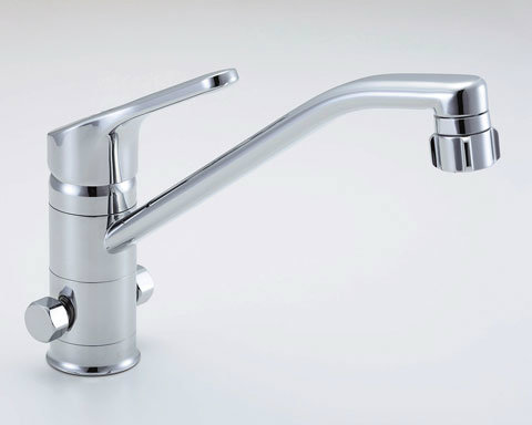 INAX　LIXIL・リクシル　キッチン用水栓金具　キッチン用水栓金具ワンホールタイプ　クロマーレ(エコハンドル)　分岐水栓(キッチンシャワー付)【SF-HB442SYXNB】【SFHB442SYXNB】｜DOOON ショップ