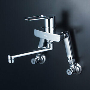 KVK　【MSK110KELT】　シングルレバー式混合栓　延長ソケット150mm　キッチン用水栓 ＞ 壁付シングルレバー【NP後払いOK】