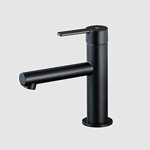 KVK 【MSL190DEM5】台付シングル生き胆湯水練りあわせる水栓 つや消し黒いこと 洗面用水栓