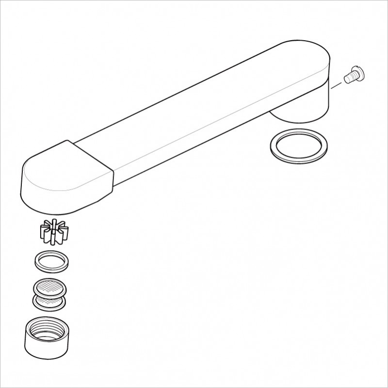 KVK　【Z486CP/800】　吐水口　KVK補修部品＞パイプ関連【NP後払いOK】｜DOOON ショップ