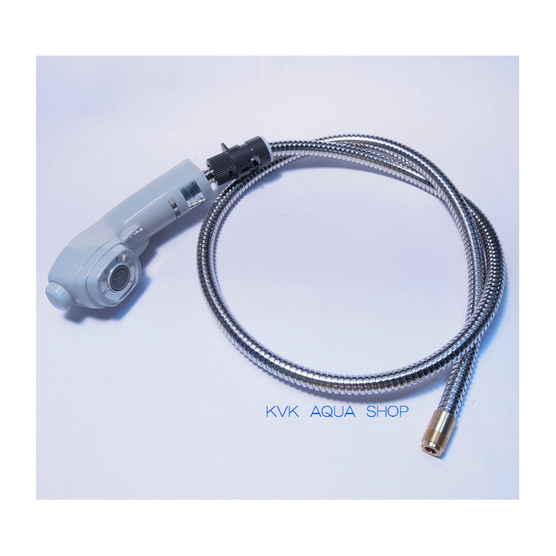 KVK　【HC745M6/800】　旧MYMFB276GK8等用シャワーヘッド＆ホース組グレーヘッド　旧MYM補修部品＞旧MYMキッチン・洗面シャワー部品【NP後払いOK】