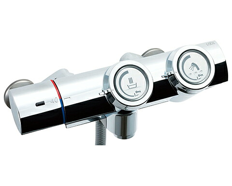 INAX LIXIL・リクシル 【BF-HW156TNSM】うしろ押し式サーモスタット付シャワー2階建てバス水栓（冷ややかさ地） 水栓金具 サーモスタット付組みあわせる水栓 続きもの外