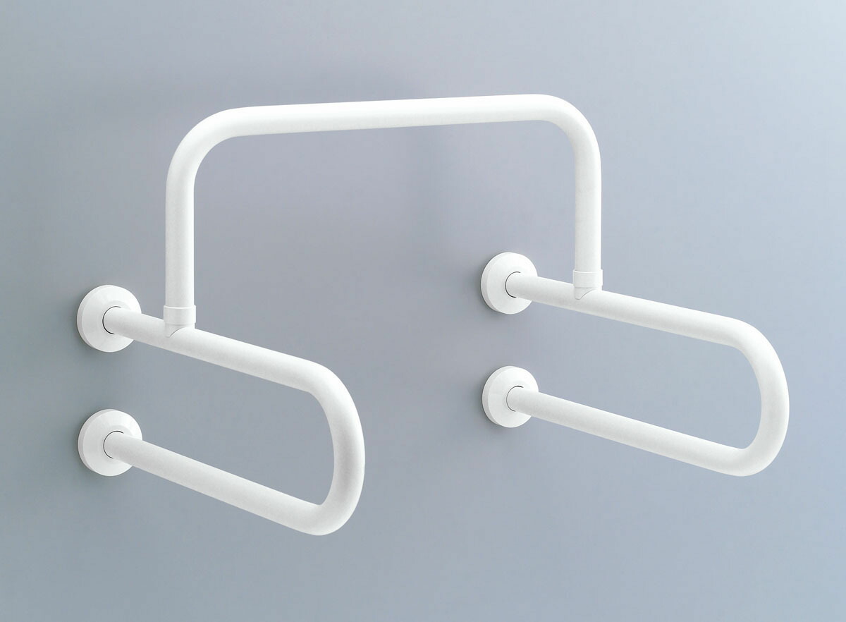 INAX 手すり KF-312AE70J/WA ホワイト KF-312AE70J/WA 洗面用手すり(壁床固定式樹脂被覆タイプ) 1個