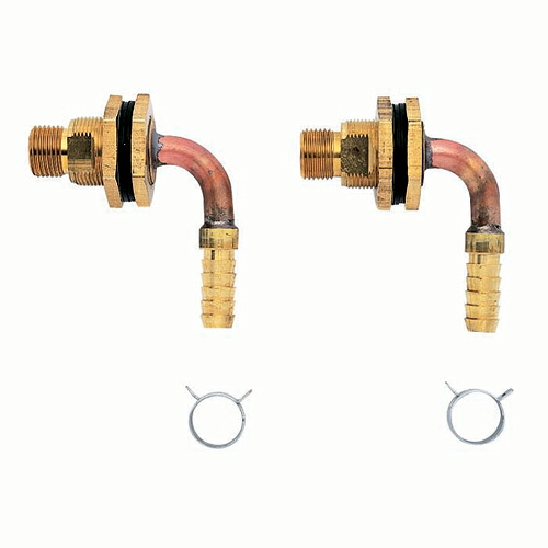 ミヤコ MIYAKO UB15FLホース用ユニットバス貫通継手【UB15FL】寸法 1/2×10 バス配管部材
