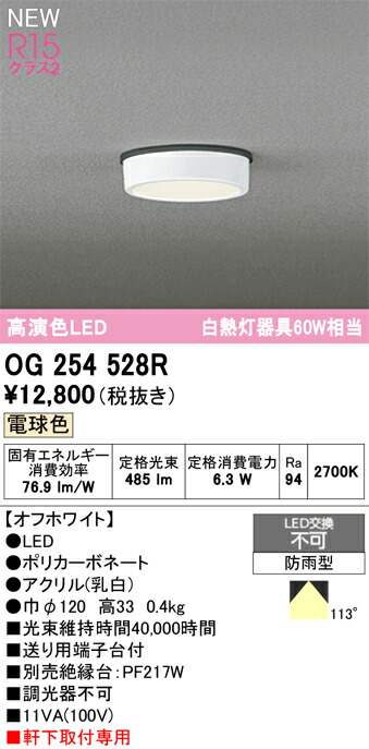 オーデリック エクステリアライト 【OG254528R】【OG 254 528R】