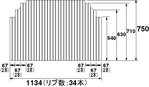 パナソニック Panasonic 【RLSX71MF1K1D】 風呂フタ(長辺1134×短辺750:巻きフタ:長方形:切り欠きあり) バスルーム パーツショップ