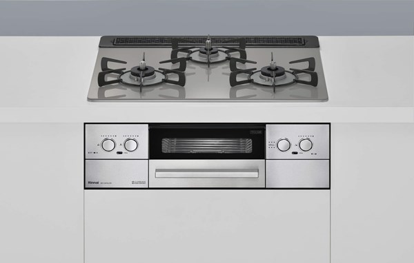 リンナイ Rinnai 【RB31AW33L25RSTW】 グリル付ガスビルトインコンロ 品名コード：52-2893