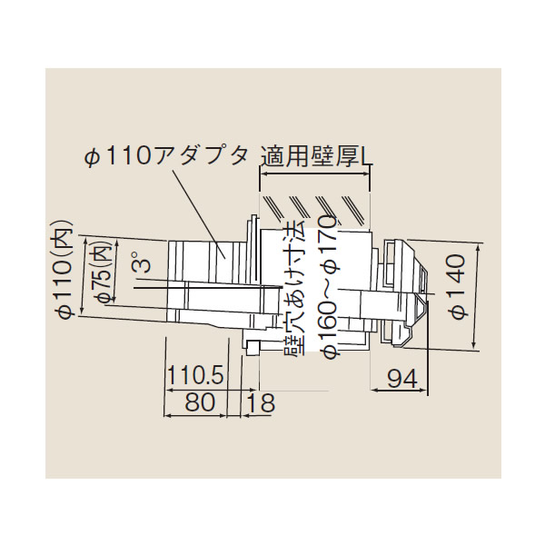 リンナイ　φ120×φ80給排気部材 FF 2重管用 【FFT-12A-300】給排気トップ(21-5637)【FFT12A300】　給湯器