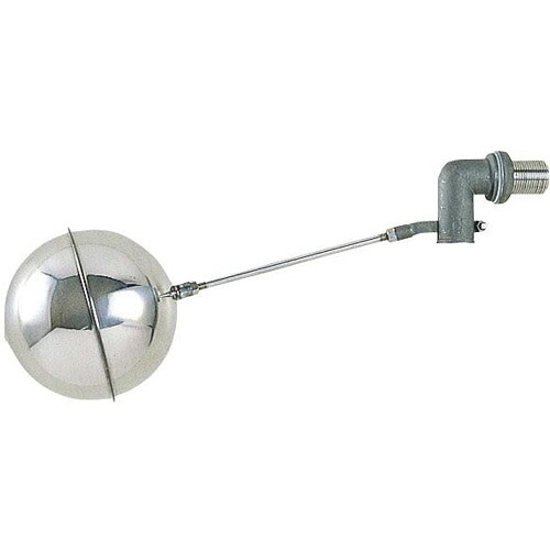 三栄水栓[SANEI] 室内用便器備品 どんぶり鉢水道栓 横形ステンレスボールタップ 【V435-25】