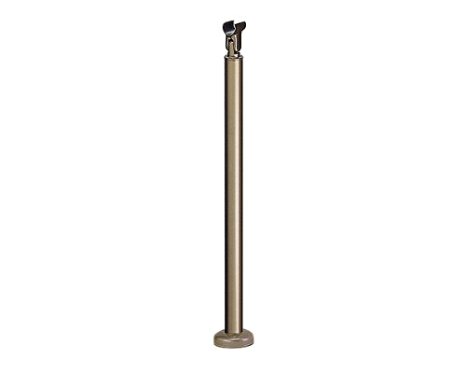 シロクマ ステンレス出隅二点手すり ４５０mm ＡＧ・Ｍオーク 【BR-860】【メーカー直送のみ・代引き不可・NP後払い不可】