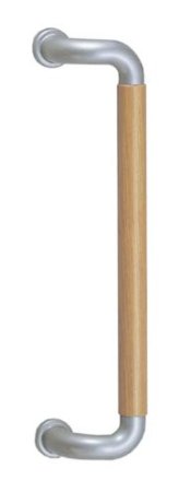 シロクマ L型ハーモニー取手両面用 330mm シルバー/Lオーク 【NO-121】【メーカー直送のみ・代引き不可・NP後払い不可】