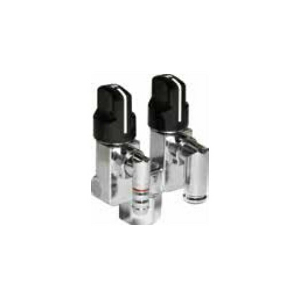 高橋産業 【UTIC-202L】 LPG用リターン式ヒューズガス栓 立ち上がり配管用 アイボリー割座付 二口ペア