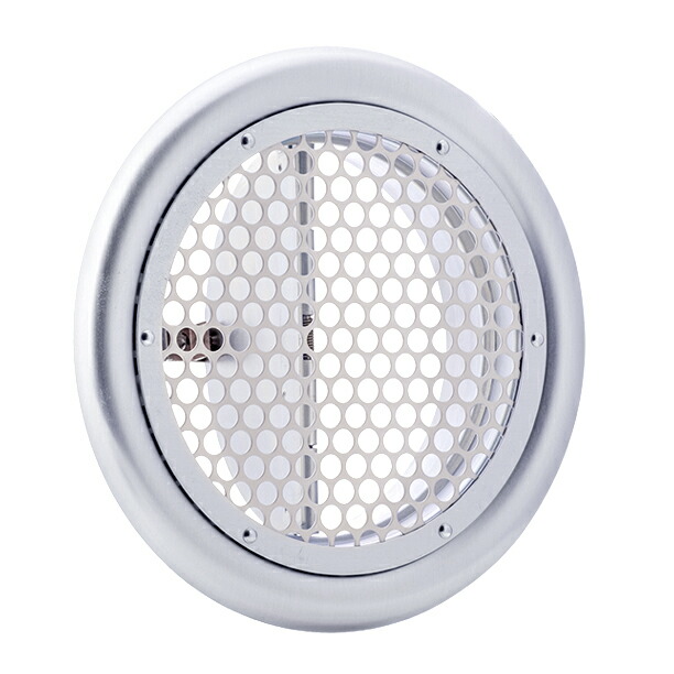 西邦工業 SEIHO 【SPD150】 外壁用アルミニウム製換気口 フラットグリル SPD 丸パンチング型8?xPITCH10 防火ダンパー付 後面フューズ交換