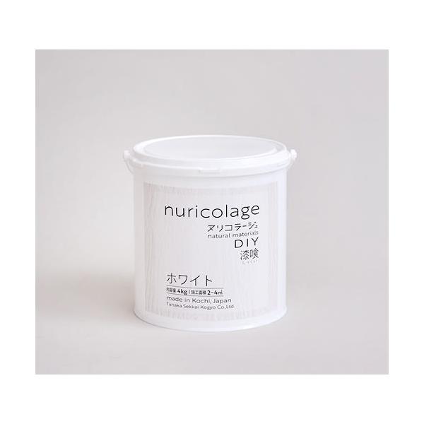 田中生石灰実業 ヌリコラージュ 白いこと 4kg 4缶まとめ売りわたす nuricolage white 4kg 4 cans sold together