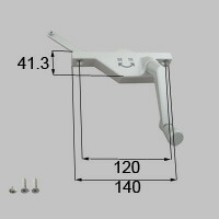LIXIL リクシル トステム オペレーター部品セット(右用) 【商品コード：YRPD422R 内容物：本体×１、ハンドル×１、取付ネジセット×１  シャイングレー 】