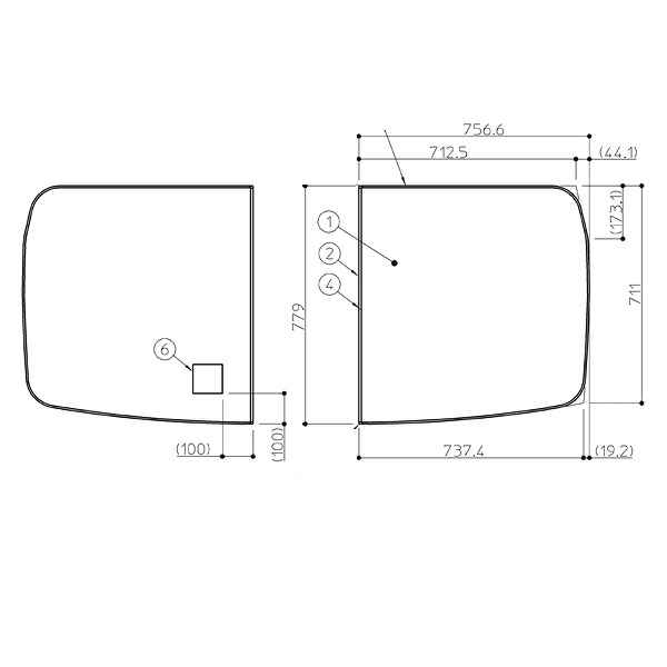 TOTO 部分品【AFKKS81081KSAA21W】 滑っこい湯ぶね用2枚割蓋 部材