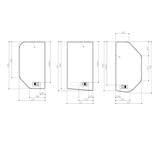 TOTO 部分品【EKK82014WL4】 魔法瓶用３枚蓋Ｌ（１３００用） 部材