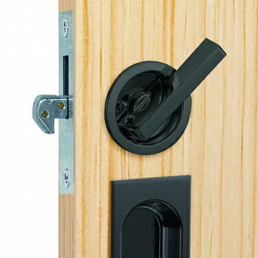 楽天市場 ウッドワン Wood One Zh22b4 7 引き戸後付鍵付錠セットb型 ブラック Dooon ショップ