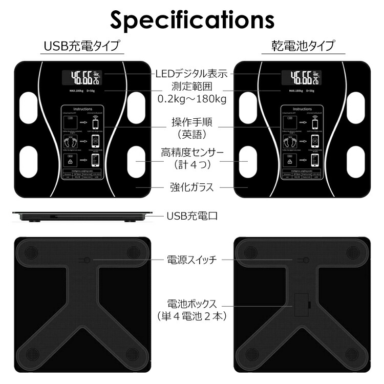 まとめ買いmax500円off 体重計 内臓脂肪 健康管理 連動 ヘルスメーター 骨量 体重 筋肉 基礎代謝 アプリ スマホ連動 体脂肪