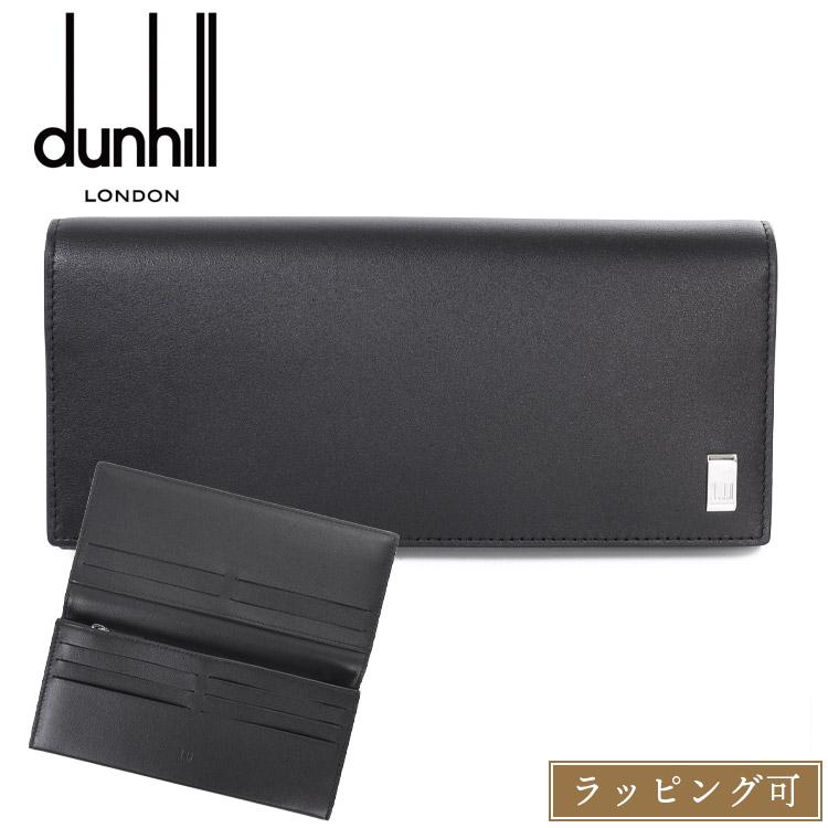 ダンヒル サイドカー Sidecar 二つ折り長財布 小銭入れ カーフレザー 牛革 ブラス ブラック dunhill メンズ レディース ブランド おしゃれ かわいい 正規品 新品 ギフト プレゼント 男性 女性 彼氏 彼女 19F2F10AT