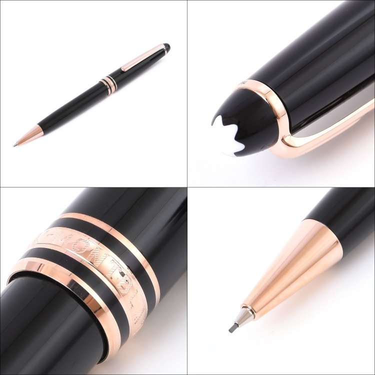 P10倍 全品ポイントup 15日限定 モンブラン シャーペン マイスターシュテュック レッドゴールドコーティング クラシック ペン シンプル 文房具 筆記用具 高級 名入れ 刻印 Montblanc メンズ レディース ブランド おしゃれ 正規品 新品 ギフト プレゼント