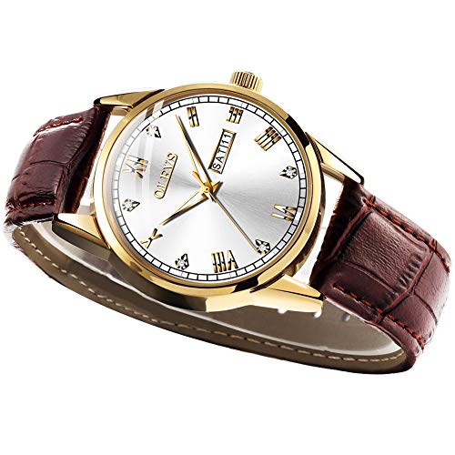 新年の贈り物 OLEVS 腕時計 メンズ 時計 うで時計 おしゃれ 超薄型 革