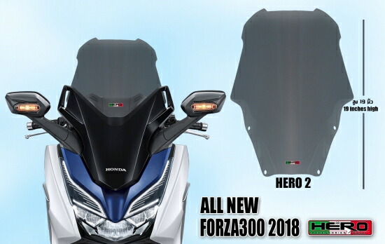 楽天市場】ホンダ フォルツァ MF13 SPEEDY ウインドシールド