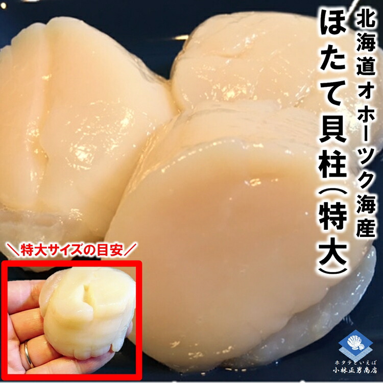 ホタテ ほたて 帆立 ホタテ貝柱 北海道産 化粧箱入 お刺身用 1kg 21-25粒入 特大サイズ Ｌサイズ 送料無料 ギフト